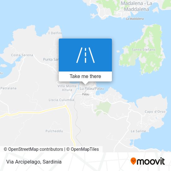 Via Arcipelago map