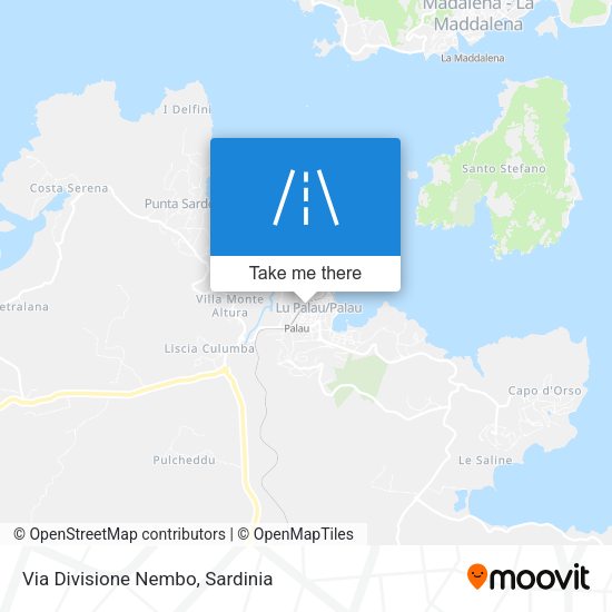 Via Divisione Nembo map