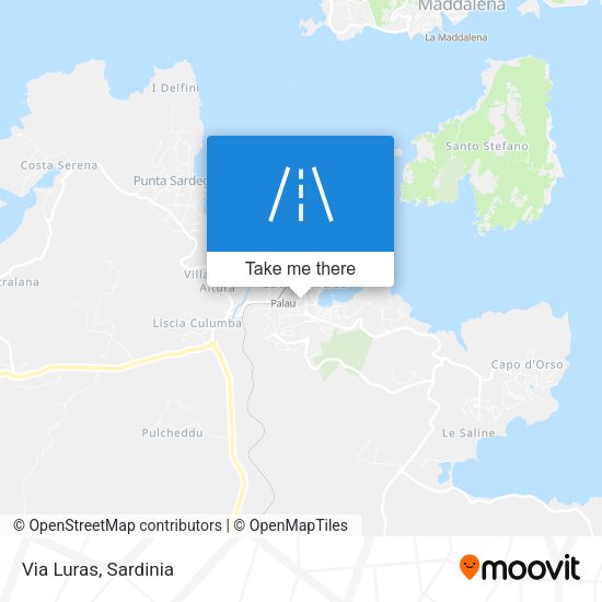 Via Luras map