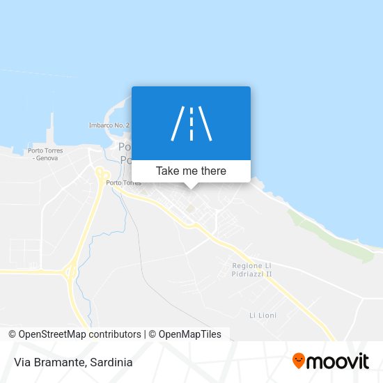 Via Bramante map