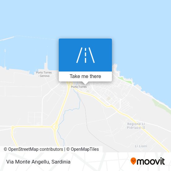 Via Monte Angellu map