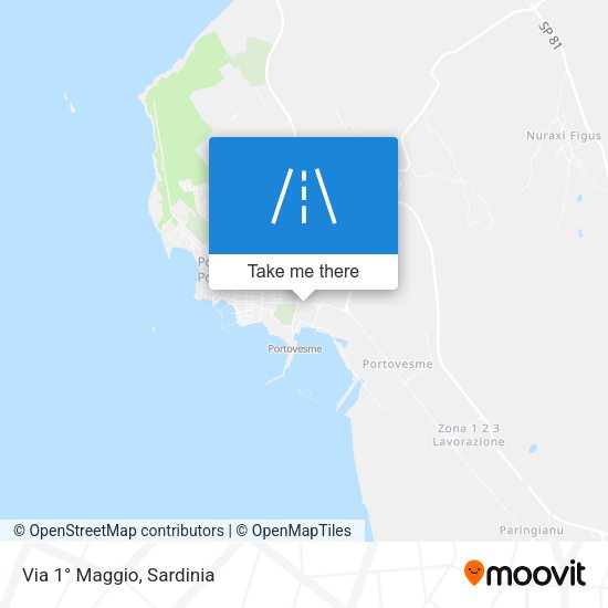 Via 1° Maggio map