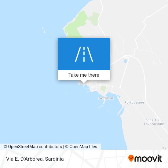 Via E. D'Arborea map