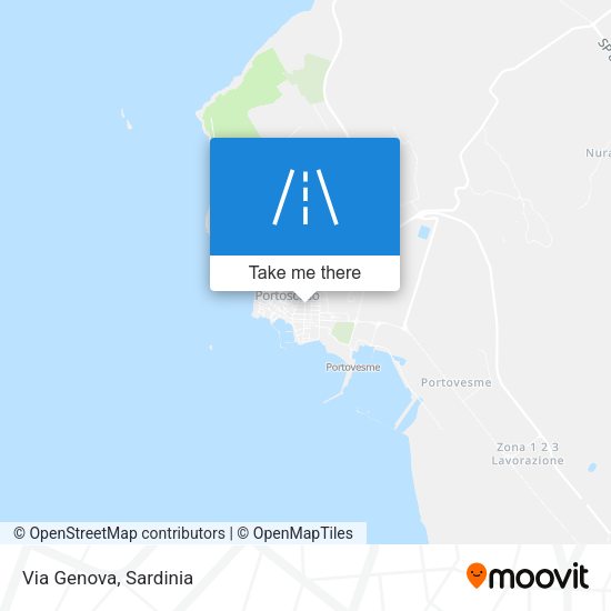 Via Genova map