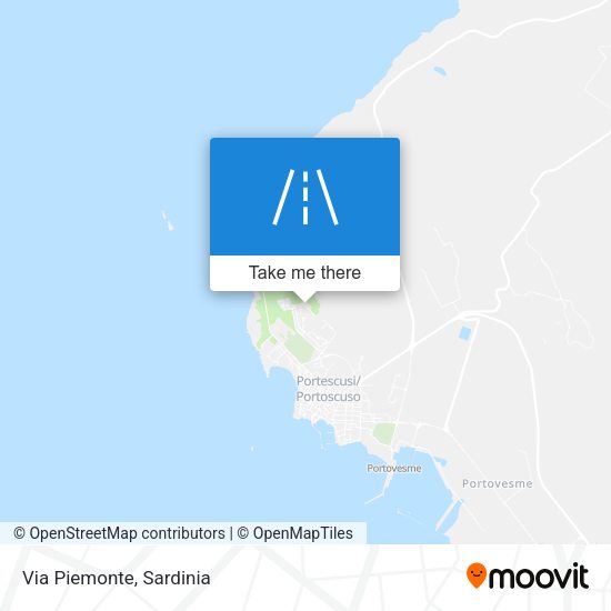 Via Piemonte map