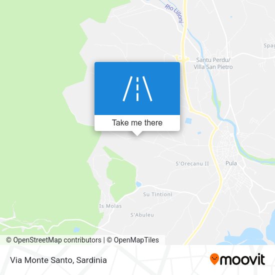 Via Monte Santo map