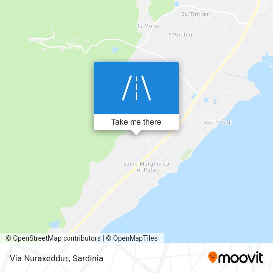 Via Nuraxeddus map