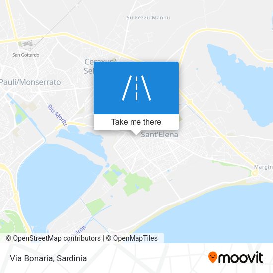 Via Bonaria map