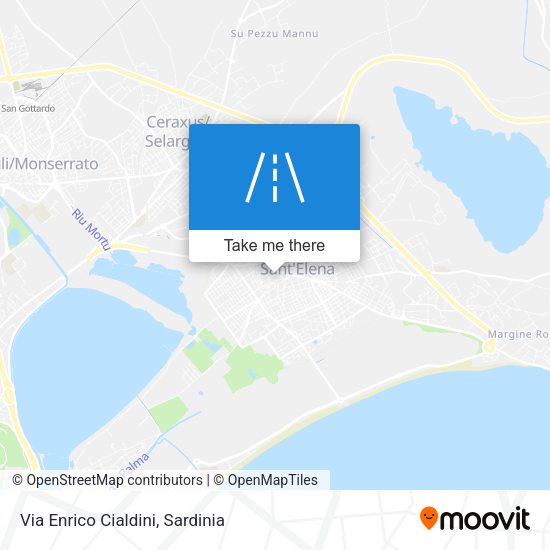 Via Enrico Cialdini map