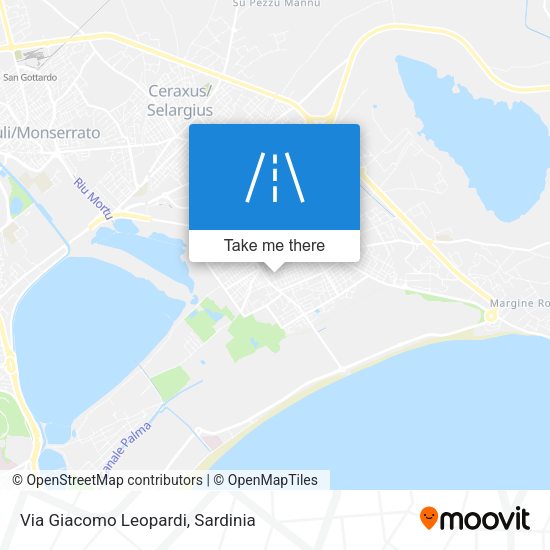 Via Giacomo Leopardi map
