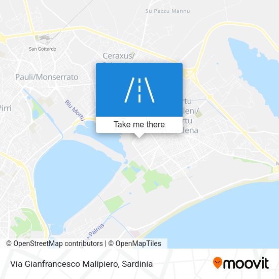 Via Gianfrancesco Malipiero map