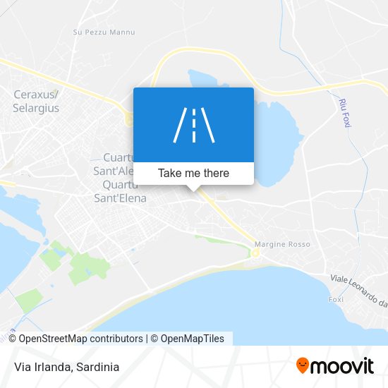 Via Irlanda map