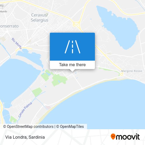 Via Londra map