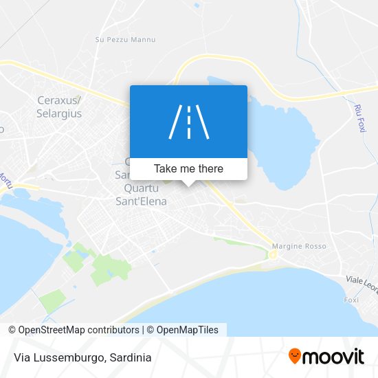Via Lussemburgo map