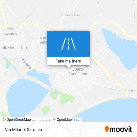 Via Milano map