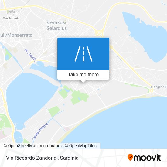Via Riccardo Zandonai map
