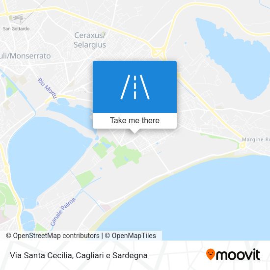Via Santa Cecilia map