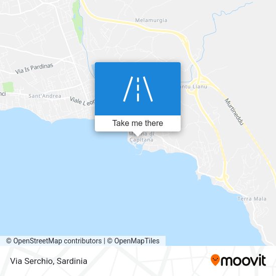 Via Serchio map