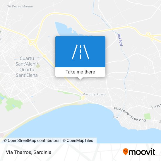 Via Tharros map
