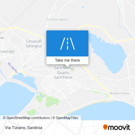 Via Tiziano map
