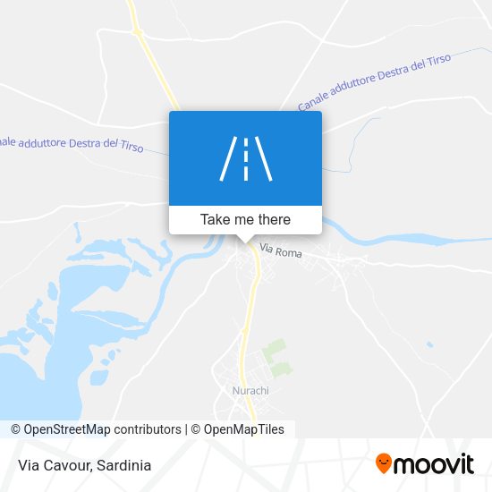 Via Cavour map