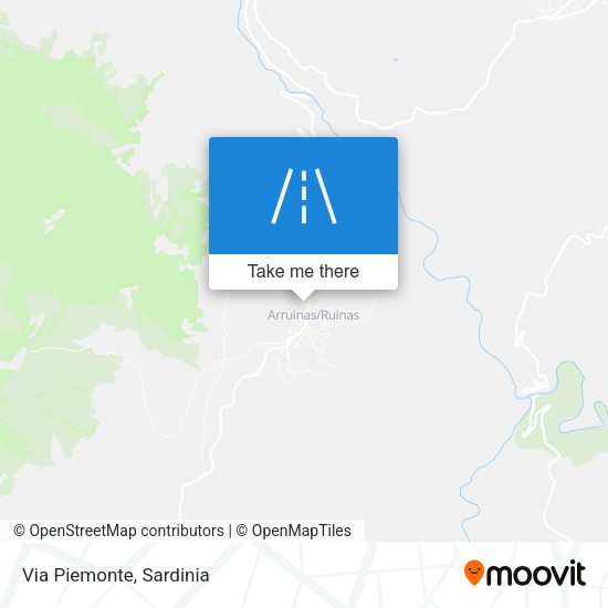 Via Piemonte map