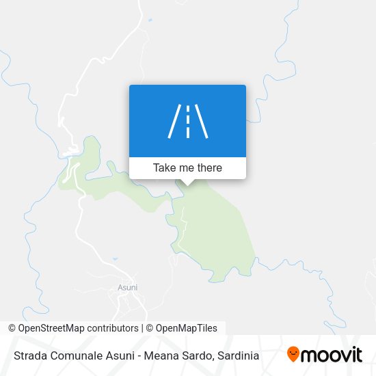 Strada Comunale Asuni - Meana Sardo map
