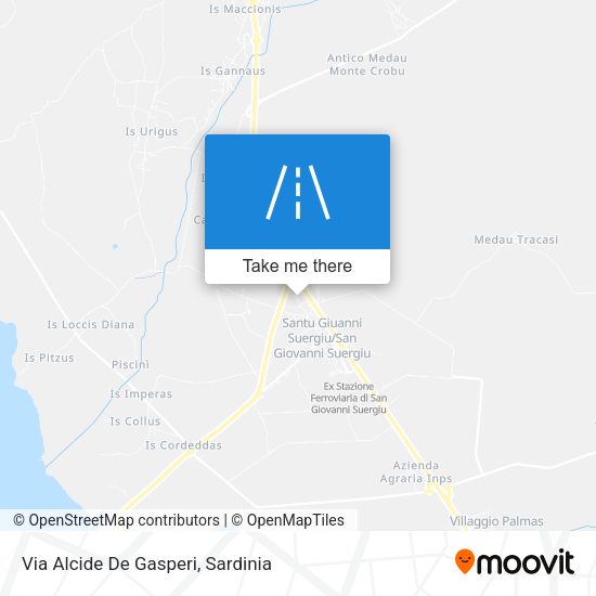 Via Alcide De Gasperi map