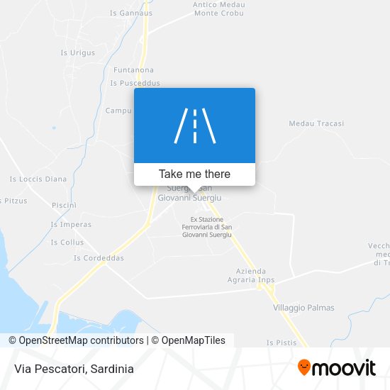 Via Pescatori map