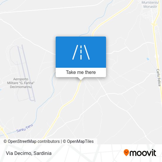 Via Decimo map