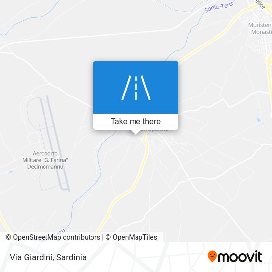 Via Giardini map