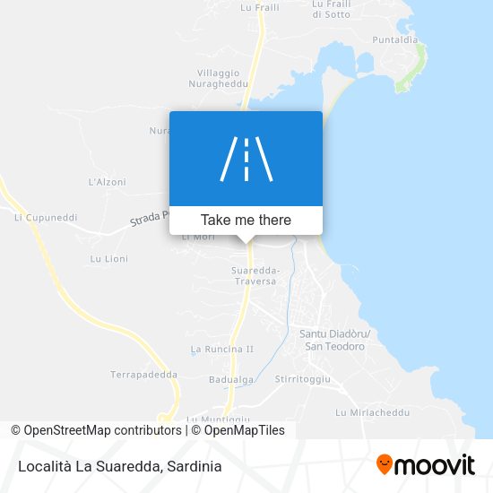 Località La Suaredda map