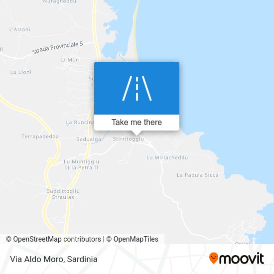 Via Aldo Moro map