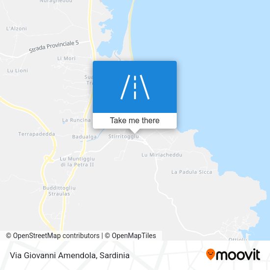 Via Giovanni Amendola map