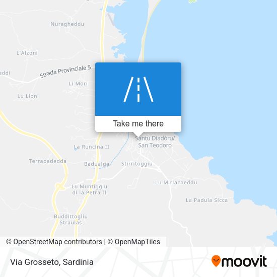 Via Grosseto map