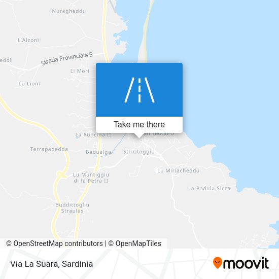Via La Suara map
