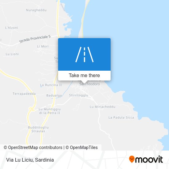 Via Lu Liciu map