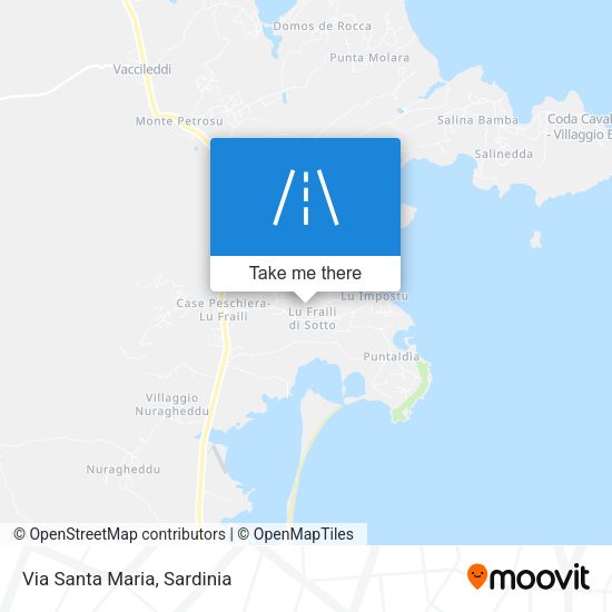 Via Santa Maria map