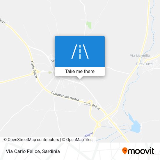 Via Carlo Felice map
