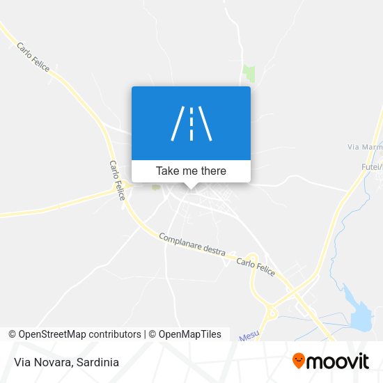 Via Novara map