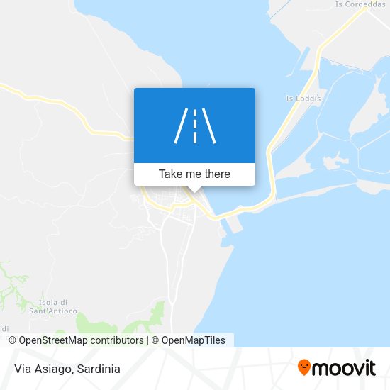 Via Asiago map