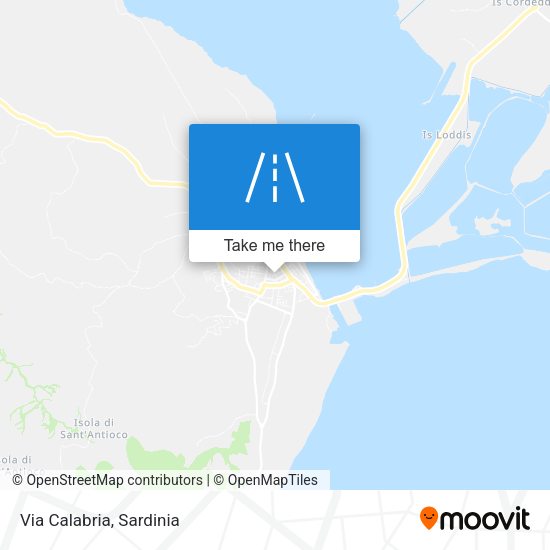 Via Calabria map