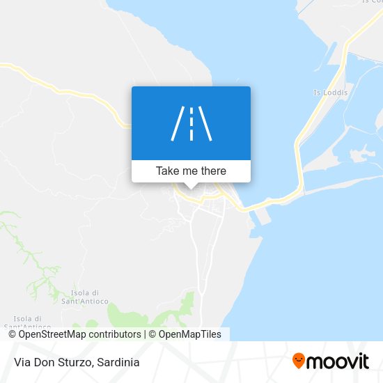 Via Don Sturzo map