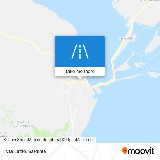 Via Lazio map
