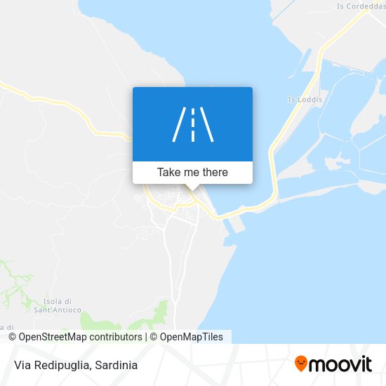 Via Redipuglia map