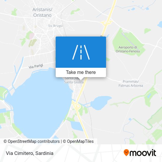 Via Cimitero map