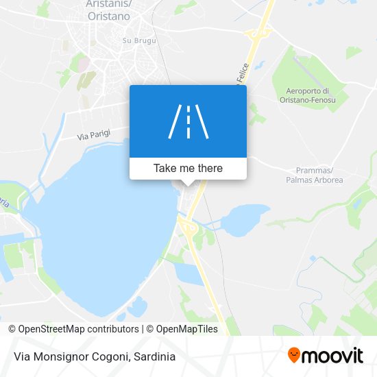 Via Monsignor Cogoni map