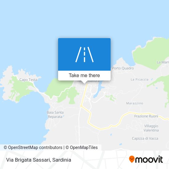 Via Brigata Sassari map