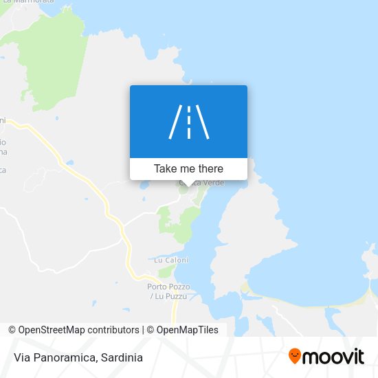 Via Panoramica map