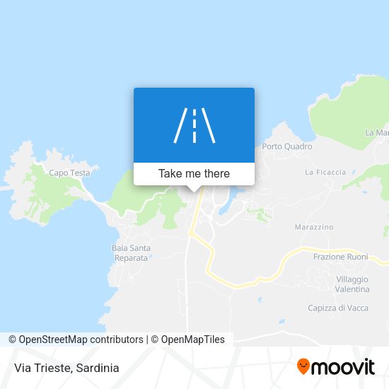 Via Trieste map
